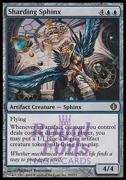 Sharding Sphinx 1x FOIL ALA MTG Shards of Alara Rare MINT blue artifact - Image 1