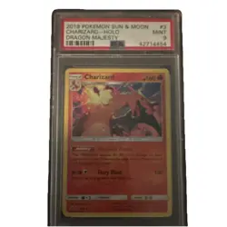 Pokemon Charizard 3/70 Dragon Majesty Holo Rare PSA 9 2018 English - Image 1