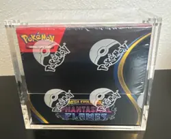 Pokemon Mega Evo PHANTASMAL FLAMES Booster Box Factory SEALED In Acrylic Box! - Image 1
