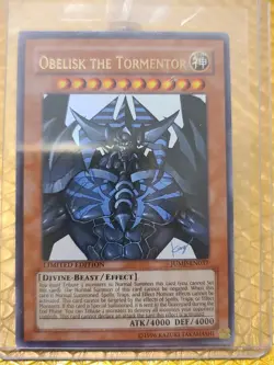 Yu-gi-oh! TCG Obelisk the Tormentor JUMP-EN037 LIMITED EDITION Shonen Jump Mag. - Image 1