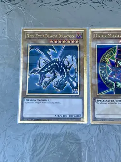 Blue-Eyes White Dragon + Dark Magician + Red-Eyes | Premium Gold Rares | YuGiOh! - Image 2