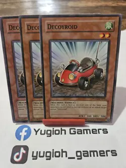 Yu-Gi-Oh Decoyroid X3 POTD Unlimited Common Light Played - Image 1