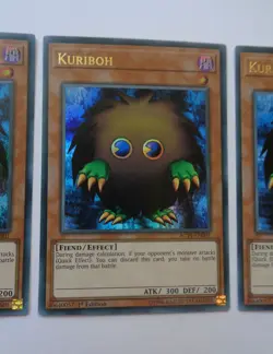 Playset: 3x Kuriboh AC19-EN001 (Ultra Rare, 1st Edition, Lightly Played / LP) - Image 4