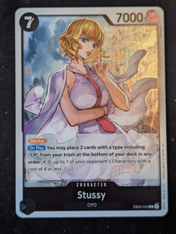 2X PLAYSET Stussy EB03-043 R Foil One Piece Extra Booster: Heroines Edition NM - Image 1