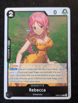2X PLAYSET Rebecca EB03-048 Foil Extra Booster: One Piece Heroines Edition NM - Image 1