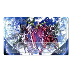 Justice Freedom Gundam Table Playmat TCG CCG Gaming Pad Trading Card Game Mat - Image 1
