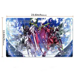 Justice Freedom Gundam Table Playmat TCG CCG Gaming Pad Trading Card Game Mat - Image 2