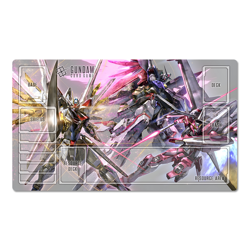 Gundam Seed Freedom Table Playmat TCG CCG Gaming Play Pad Trading Card Game Mat - Image 1