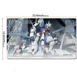 Gundam Table Playmat Aerial Suletta Mercury TCG CCG Pad Trading Card Game Mat - Image 2