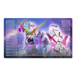 Unicorn Gundam Table Playmat TCG CCG Play Pad Trading Card Game Mat Mousepad - Image 1