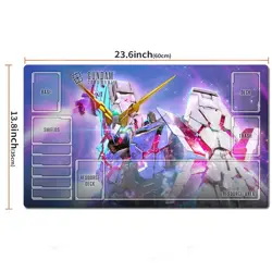 Unicorn Gundam Table Playmat TCG CCG Play Pad Trading Card Game Mat Mousepad - Image 2