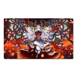 YGOmat Blazing Cartesia Trading Card Game Pad Table Playmat TCG CCG Mat & Bag - Image 1