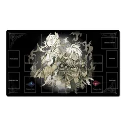 YGOmat The Fallen and The Virtuous Trading Card Game Pad Playmat TCG CCG Mat Bag - Image 1