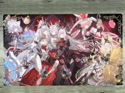 YGOmat Maliss P White Rabbit Trading Card Game Pad Table Playmat TCG CCG Mat Bag - Image 1