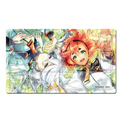 Gundam Table Playmat Suletta & Miorine EVX02 TCG CCG Pad Trading Card Game Mat - Image 1