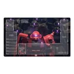 Zaku Gundam Table Playmat TCG CCG Gaming Play Pad Trading Card Game Mat Mousepad - Image 1