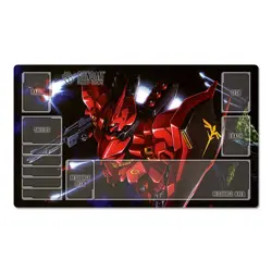 Gundam MSN-04 Sazabi Table Playmat TCG CCG Gaming Play Pad Trading Card Game Mat - Image 1