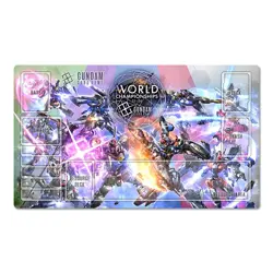 WORLD CHAMPIONSHIPS Gundam Table Playmat TCG CCG Play Pad Trading Card Game Mat - Image 1