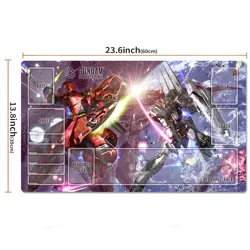 Mobile Suit Gundam Table Playmat TCG CCG Play Pad Trading Card Game Mat Mousepad - Image 2