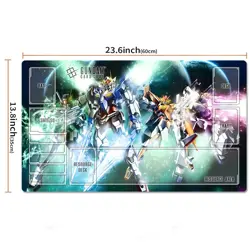 Gundam 00 Table Playmat TCG CCG Gaming Play Pad Trading Card Game Mat Mousepad - Image 2