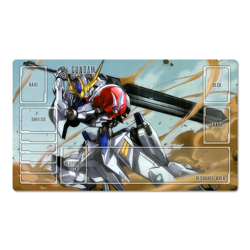 Gundam Barbatos Table Playmat TCG CCG Play Pad Trading Card Game Mat Mousepad - Image 1