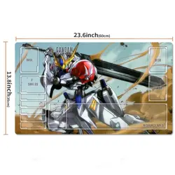 Gundam Barbatos Table Playmat TCG CCG Play Pad Trading Card Game Mat Mousepad - Image 2