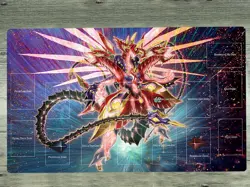 YGOmat Galaxy-eyes Prime Photon Dragon Card Game Pad Table Playmat TCG CCG Mat - Image 1