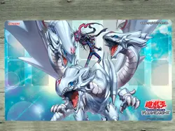 YGOmat Dragon Master Magia Trading Card Game Mouse Pad Playmat TCG CCG Mat Bag - Image 1