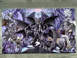 YGOmat Dark World Trading Card Game Pad Table Playmat TCG CCG Mat Free Bag - Image 1