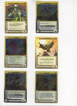 Chaotic lot #204. Lot of 6 Rare Mipedian creature cards - Image 1
