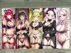 YGOmat Dragonmaid Girl Trading Card Game Mouse Pad Table Playmat TCG CCG Mat Bag - Image 1