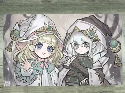 YGOmat Risette of The White Woods & Asteria Card Game Pad Playmat TCG CCG Mat - Image 1