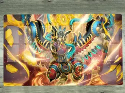 YGOmat Sacred Fire King Garunix Trading Card Game Mouse Pad Playmat TCG CCG Mat - Image 1