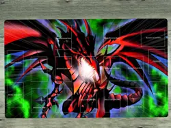 YGOmat Red Eyes Black Dragon Trading Card Game Table Pad Playmat TCG CCG Mat - Image 1