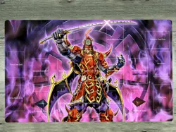 YGOmat Legendary Six Samurai - Shi En Trading Card Game Pad Playmat TCG CCG Mat - Image 1