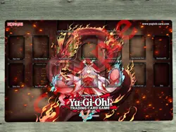 YGOmat Kurikara Divincarnate Trading Card Game Mat Table Pad Playmat TCG CCG Mat - Image 1