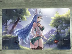 YGOmat Apollousa, Bow of the Goddess Trading Card Game Pad Playmat TCG CCG Mat - Image 1