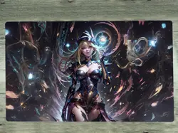 YGOmat Dark Magician Girl Trading Card Game Mat Table Playmat TCG CCG Pad & bag - Image 1
