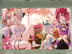 YGOmat Traptrix Girls Trading Card Game Playmat TCG CCG Playing Mat Pad & Bag - Image 1
