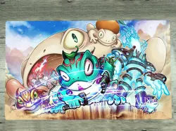 YGOmat Spright X Frogs Trading Card Game Playmat TCG CCG Playing Mat Pad & Bag - Image 1