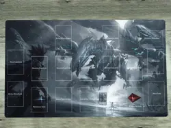 YuGiOh Duel Playmat Blue-Eyes Ultimate Dragon TCG CCG Trading Card Game Mat Pad - Image 1