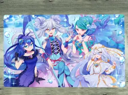 YGOmat Playmat Marincess TCG CCG Trading Card Game Mat Board Gaming Pad Free Bag - Image 1
