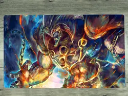 YuGiOh Duel Playmat Exodia TCG CCG Mat Desk Pad Trading Card Game Mat Free Bag - Image 1