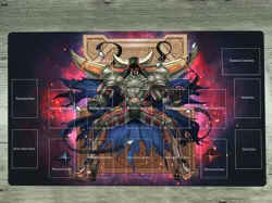 YGOmat Playmat D/D/D Oblivion King Abyss Ragnarok TCG CCG Card Game Mat Zones - Image 1