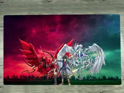 YGOmat Playmat TCG CCG Mat Akiza Izinski Black Rose Dragon Card Game Mat & Bag - Image 1