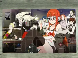 YGOmat Playmat Persona 5 CCG TCG Mat Futaba Sakura Anime Trading Card Game Mat - Image 1