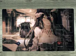 YGOmat Playmat Anime Overlord Albedo TCG CCG Mat Trading Card Game Play Mat New - Image 1