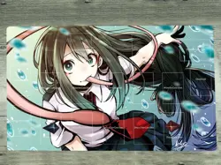 YGOmat Playmat My Hero Academia TCG CCG Mat Asui Tsuyu Trading Card Game Mat - Image 1