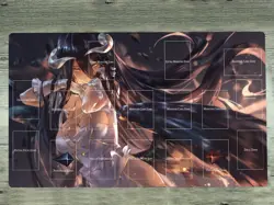 YGOmat Playmat Anime Girl Overlord Albedo CCG Mat Trading Card Gaming Play Mat - Image 1