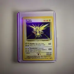 Zapdos Base Set Holo Unlimited Holo Rare Card #16/102 - Image 1